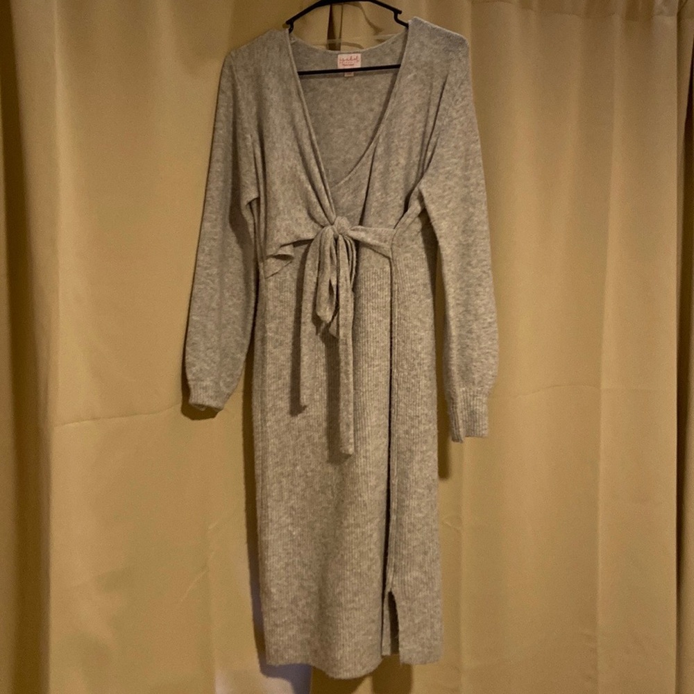 Maternity sweater dress
